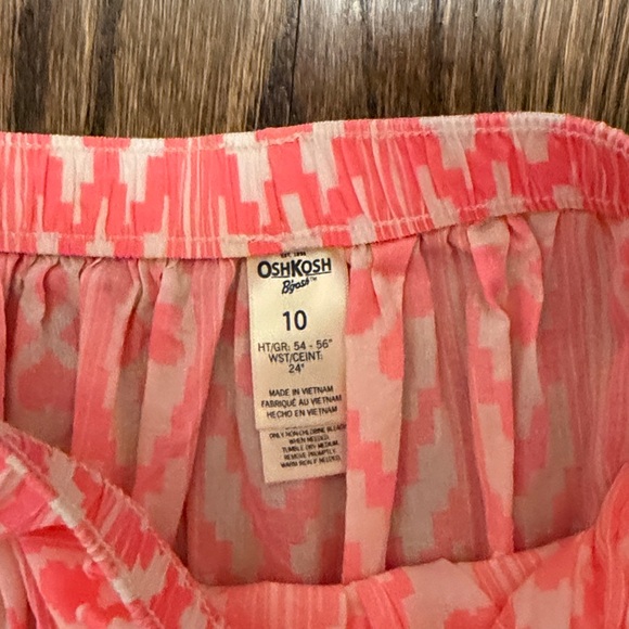 OshKosh B'gosh Pink Patterned Tiered Maxi Skirt - Picture 2 of 4